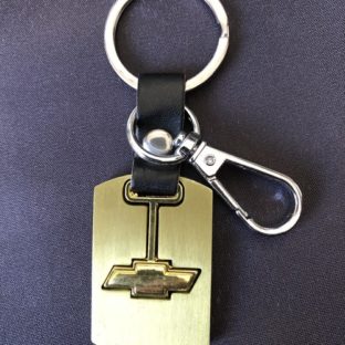 シボレー ボウタイ ゴールドキーホルダー  chevy